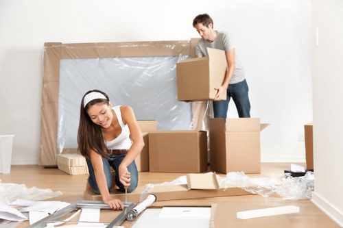 Local removals team helping with a house move in Dulwich