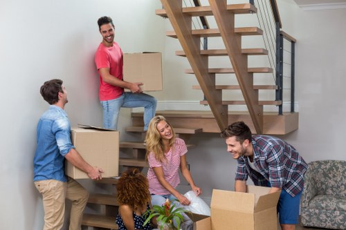 Commercial moving team planning an office relocation in Dulwich