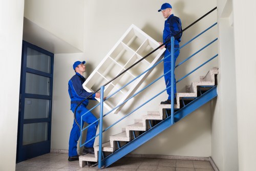Removal team preparing a local house move in Dulwich