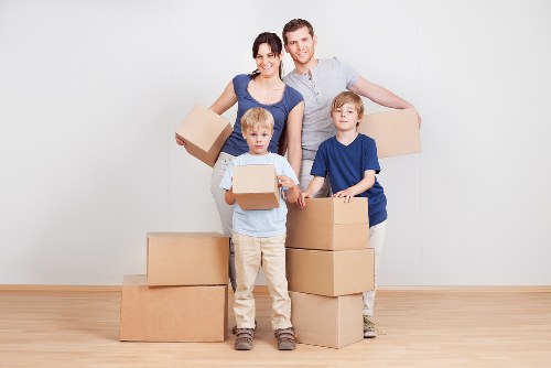 Reusable furniture set aside for charity donation during a clearance