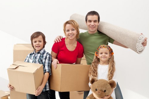 Moving day preparation and furniture handling in Dulwich
