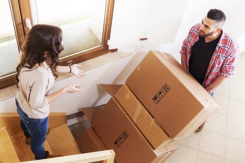Local moving van prepared for a student house move in Dulwich