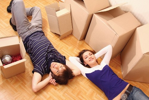 Checklist and packing materials used for a smooth office move