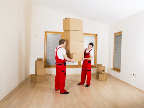 Removal team completing a UK home relocation